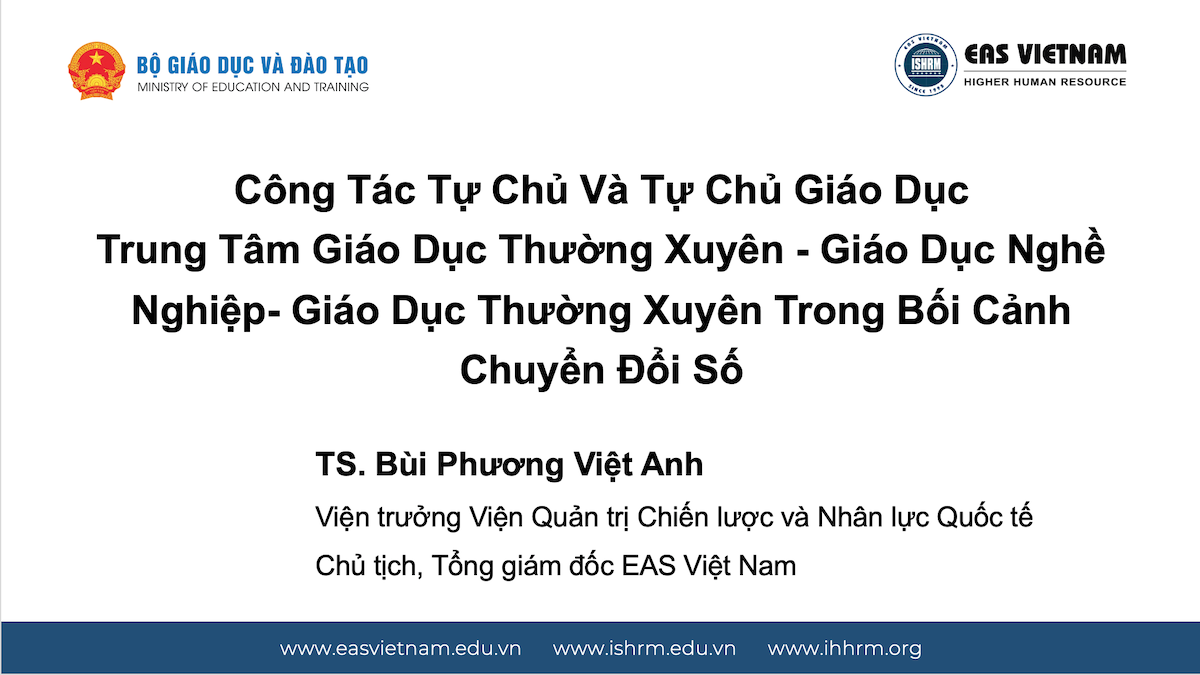 Bộ Giáo Dục và Đào Tạo, Viện SHRM